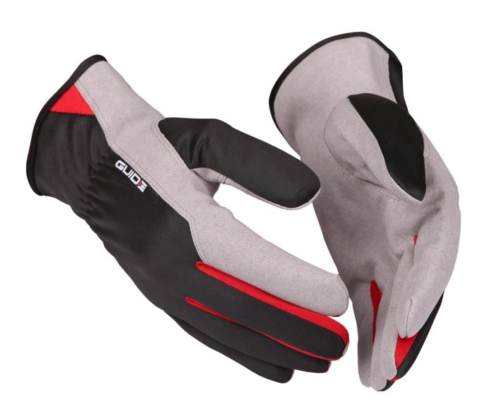 GUIDE 761 rozmiar 8 – lekkie, przewiewne rękawice robocze ze skóry syntetycznej.